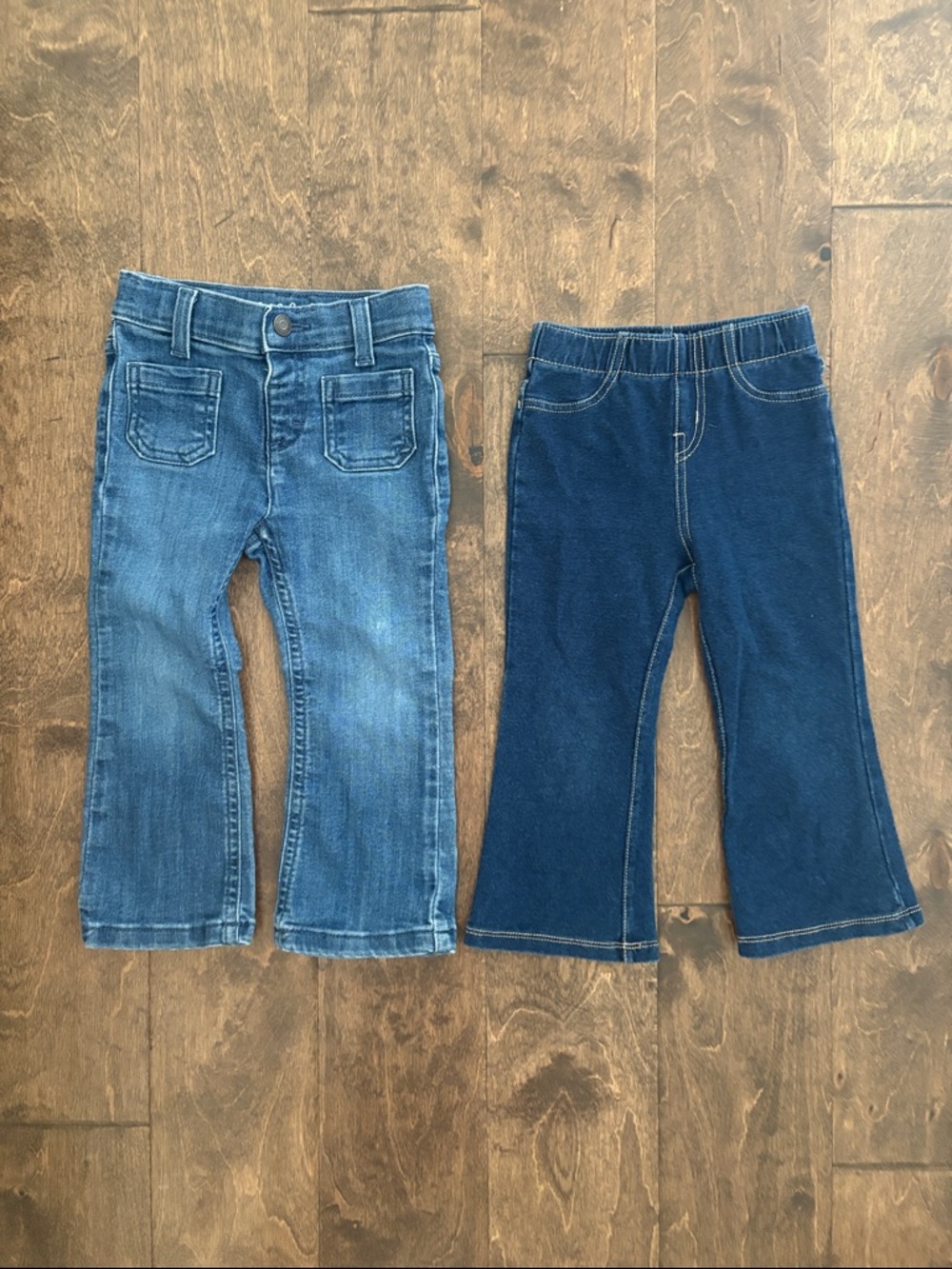 Girls Kids Blue Denim Pull-On & Classic Jeans - Set of 2 2T Toddler Cat & Jack